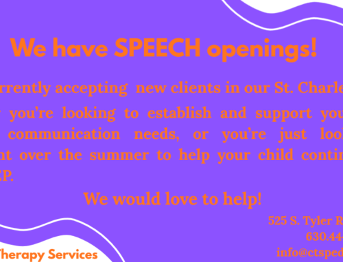 CTS Speech Therapy Openings (St. Charles)